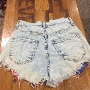 Vibrant Shorts - Patriotic Jean Shorts Vibrant Shorts - Patriotic Jean Shorts